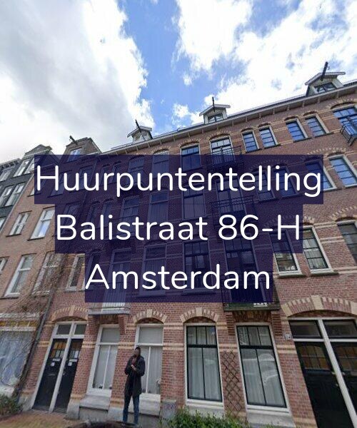 Foto gevel Huurpuntentelling voor Balistraat 86-H, Amsterdam