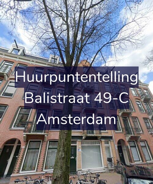 Foto gevel Huurpuntentelling voor Balistraat 49-C, Amsterdam