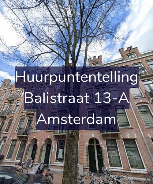Foto gevel Huurpuntentelling voor Balistraat 13-A, Amsterdam