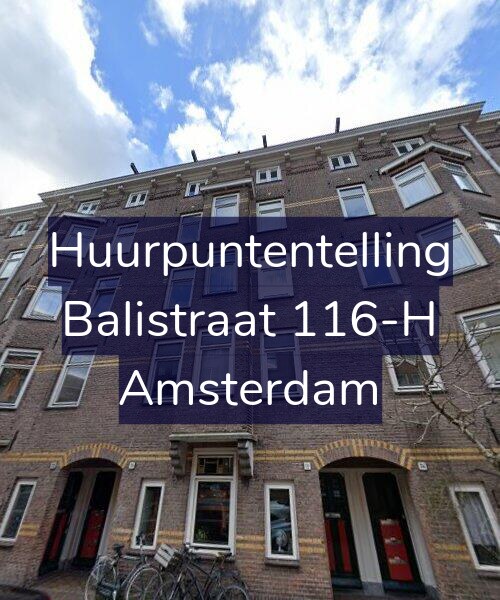 Foto gevel Huurpuntentelling voor Balistraat 116-H, Amsterdam