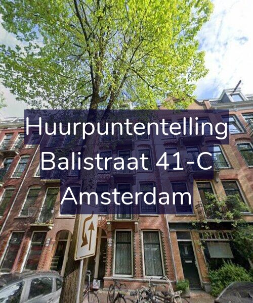 Foto gevel Huurpuntentelling voor Balistraat 41-C, Amsterdam
