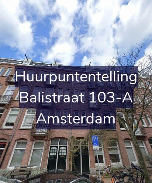 Foto gevel Huurpuntentelling voor Balistraat 103-A, Amsterdam