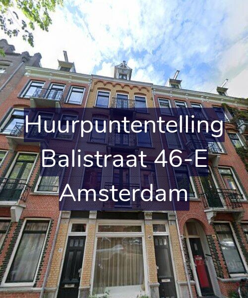 Foto gevel Huurpuntentelling voor Balistraat 46-E, Amsterdam