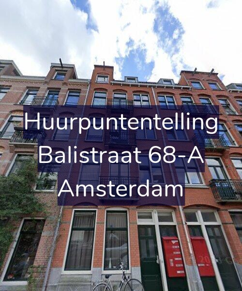 Foto gevel Huurpuntentelling voor Balistraat 68-A, Amsterdam