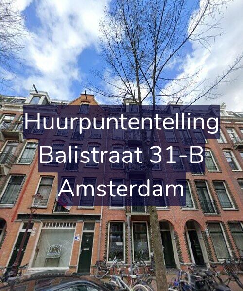 Foto gevel Huurpuntentelling voor Balistraat 31-B, Amsterdam