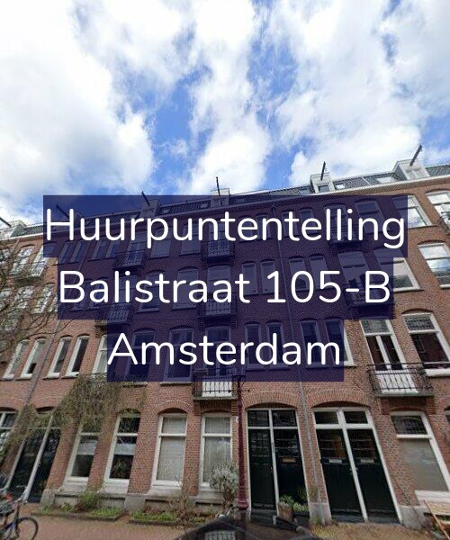 Foto gevel Huurpuntentelling voor Balistraat 105-B, Amsterdam