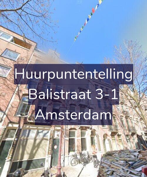 Foto gevel Huurpuntentelling voor Balistraat 3-1, Amsterdam