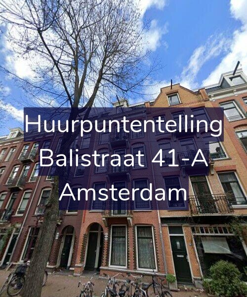 Foto gevel Huurpuntentelling voor Balistraat 41-A, Amsterdam