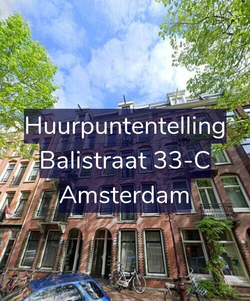 Foto gevel Huurpuntentelling voor Balistraat 33-C, Amsterdam