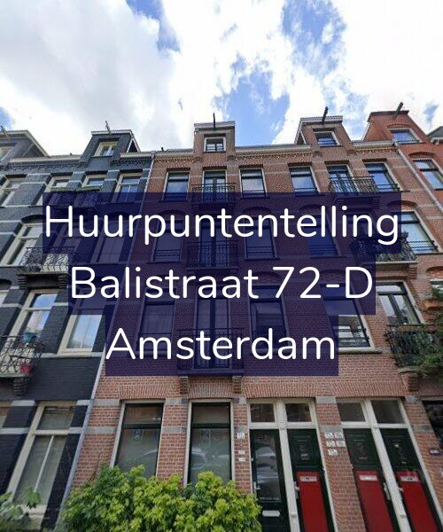 Foto gevel Huurpuntentelling voor Balistraat 72-D, Amsterdam