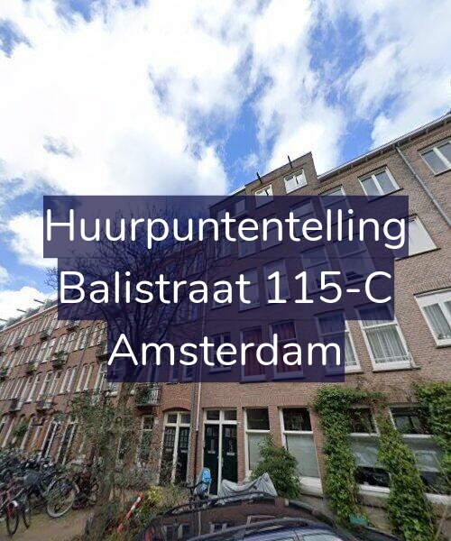 Foto gevel Huurpuntentelling voor Balistraat 115-C, Amsterdam