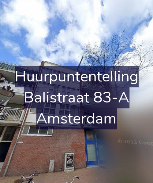 Foto gevel Huurpuntentelling voor Balistraat 83-A, Amsterdam