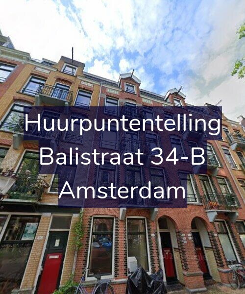 Foto gevel Huurpuntentelling voor Balistraat 34-B, Amsterdam