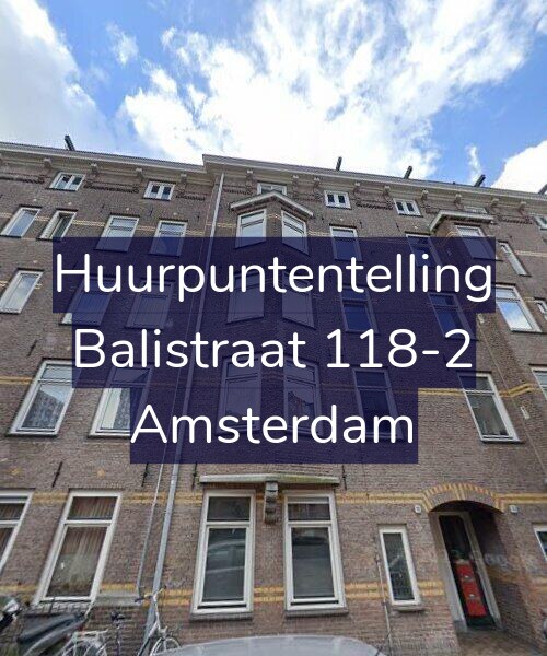 Foto gevel Huurpuntentelling voor Balistraat 118-2, Amsterdam