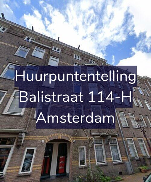 Foto gevel Huurpuntentelling voor Balistraat 114-H, Amsterdam