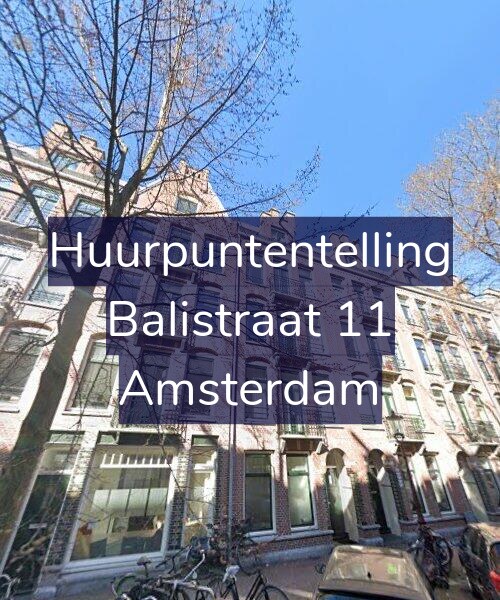 Foto gevel Huurpuntentelling voor Balistraat 11, Amsterdam