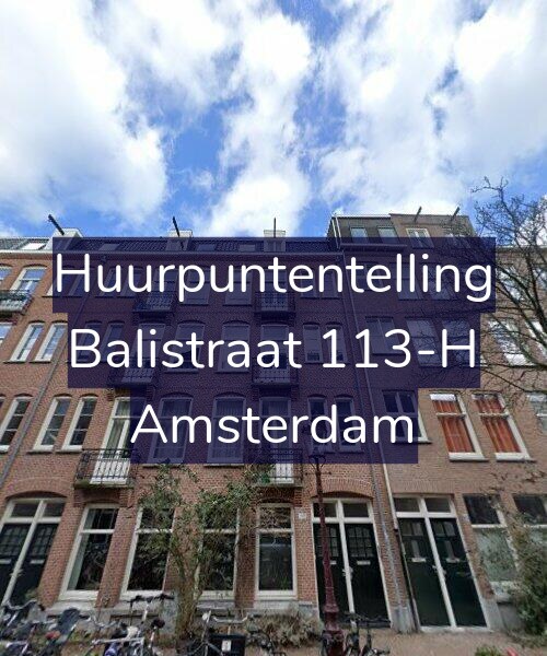 Foto gevel Huurpuntentelling voor Balistraat 113-H, Amsterdam