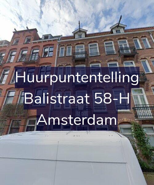 Foto gevel Huurpuntentelling voor Balistraat 58-H, Amsterdam
