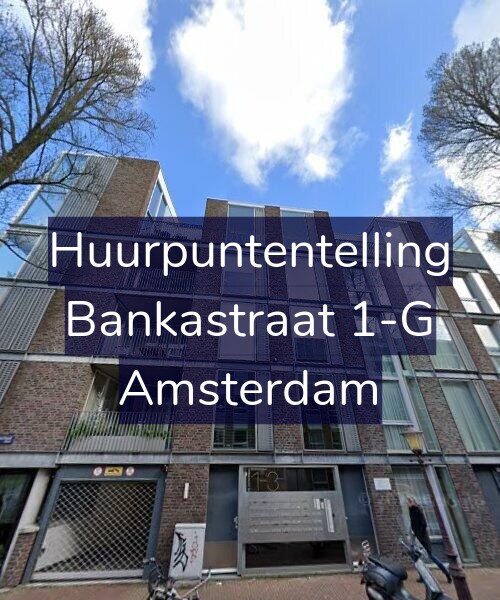 Foto gevel Huurpuntentelling voor Bankastraat 1-G, Amsterdam