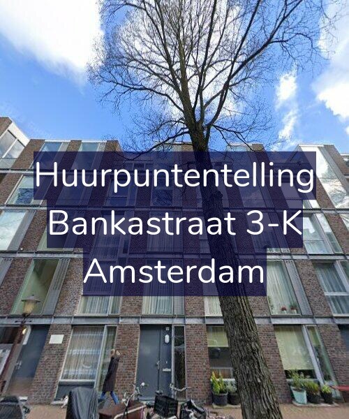 Foto gevel Huurpuntentelling voor Bankastraat 3-K, Amsterdam