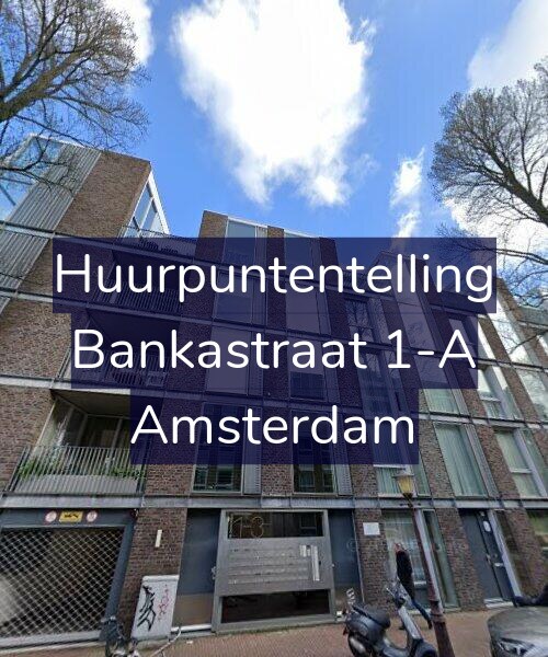Foto gevel Huurpuntentelling voor Bankastraat 1-A, Amsterdam