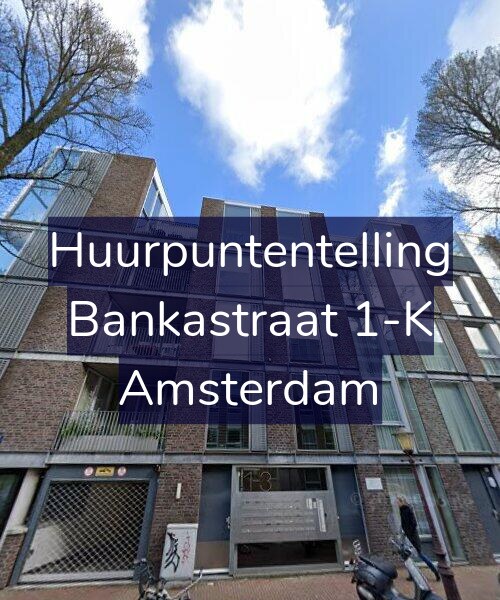 Foto gevel Huurpuntentelling voor Bankastraat 1-K, Amsterdam