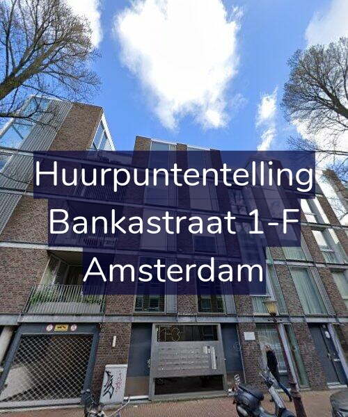Foto gevel Huurpuntentelling voor Bankastraat 1-F, Amsterdam