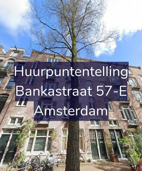 Foto gevel Huurpuntentelling voor Bankastraat 57-E, Amsterdam