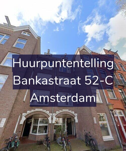 Foto gevel Huurpuntentelling voor Bankastraat 52-C, Amsterdam