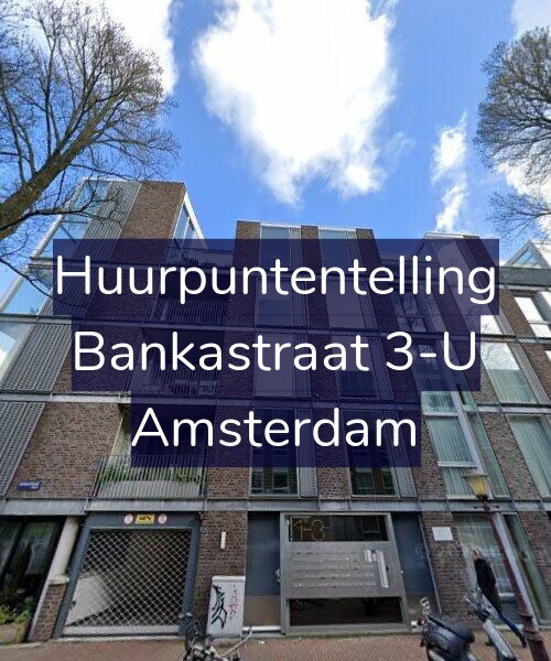 Foto gevel Huurpuntentelling voor Bankastraat 3-U, Amsterdam