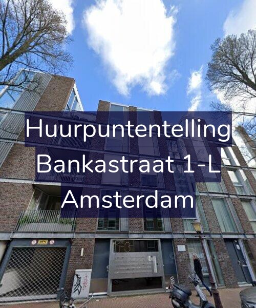 Foto gevel Huurpuntentelling voor Bankastraat 1-L, Amsterdam
