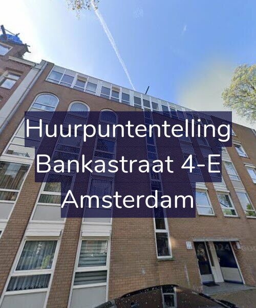 Foto gevel Huurpuntentelling voor Bankastraat 4-E, Amsterdam