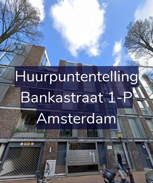 Foto gevel Huurpuntentelling voor Bankastraat 1-P, Amsterdam