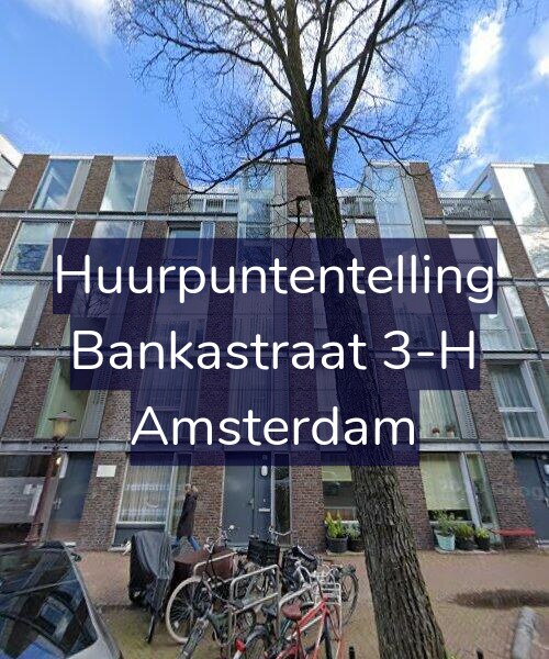 Foto gevel Huurpuntentelling voor Bankastraat 3-H, Amsterdam