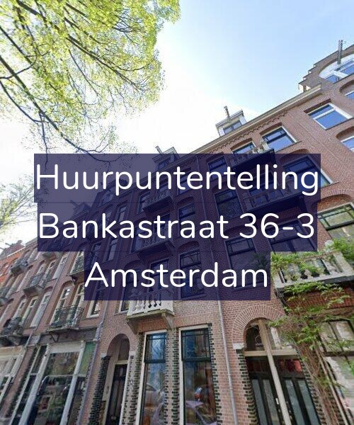 Foto gevel Huurpuntentelling voor Bankastraat 36-3, Amsterdam