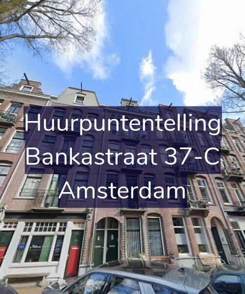 Foto gevel Huurpuntentelling voor Bankastraat 37-C, Amsterdam