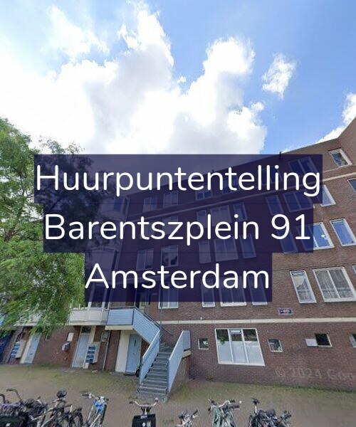 Foto gevel Huurpuntentelling voor Barentszplein 91, Amsterdam