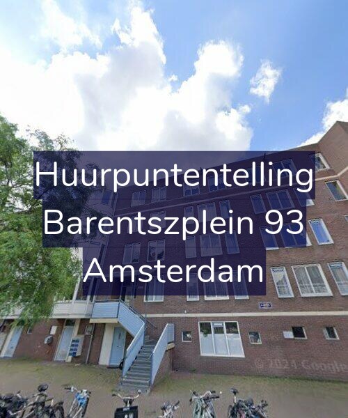 Foto gevel Huurpuntentelling voor Barentszplein 93, Amsterdam