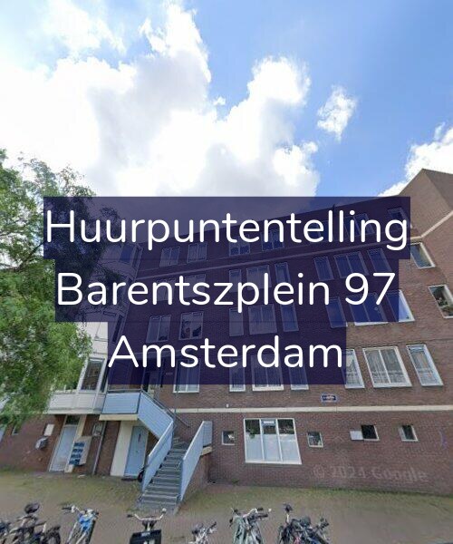 Foto gevel Huurpuntentelling voor Barentszplein 97, Amsterdam