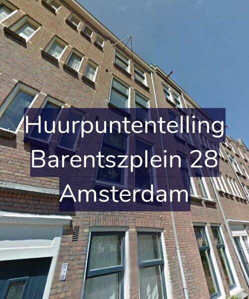 Foto gevel Huurpuntentelling voor Barentszplein 28, Amsterdam