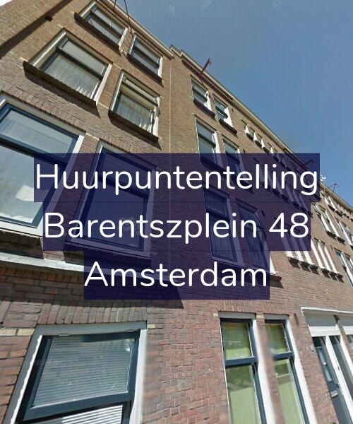 Foto gevel Huurpuntentelling voor Barentszplein 48, Amsterdam