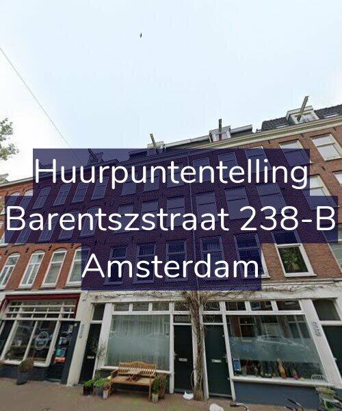 Foto gevel Huurpuntentelling voor Barentszstraat 238-B, Amsterdam