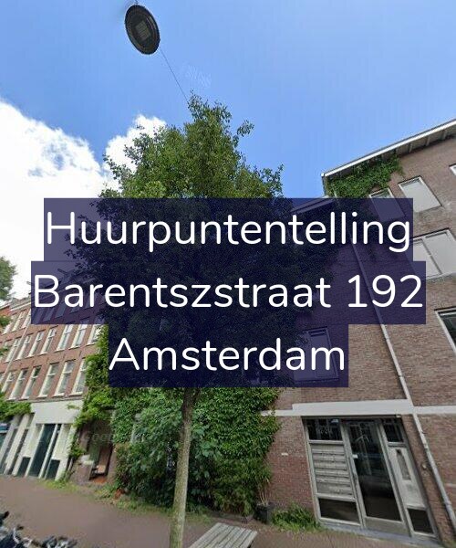 Foto gevel Huurpuntentelling voor Barentszstraat 192, Amsterdam