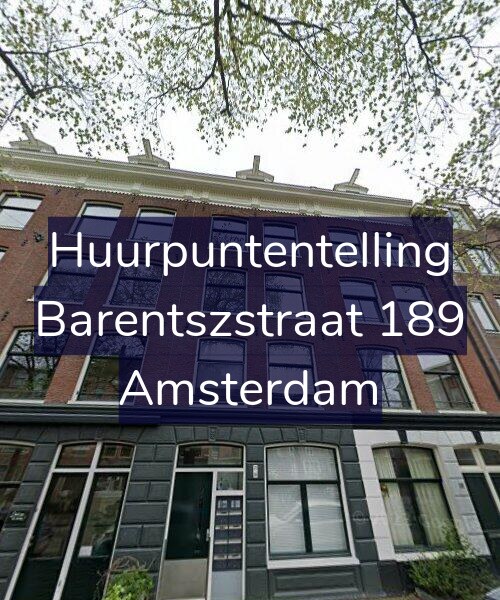 Foto gevel Huurpuntentelling voor Barentszstraat 189, Amsterdam
