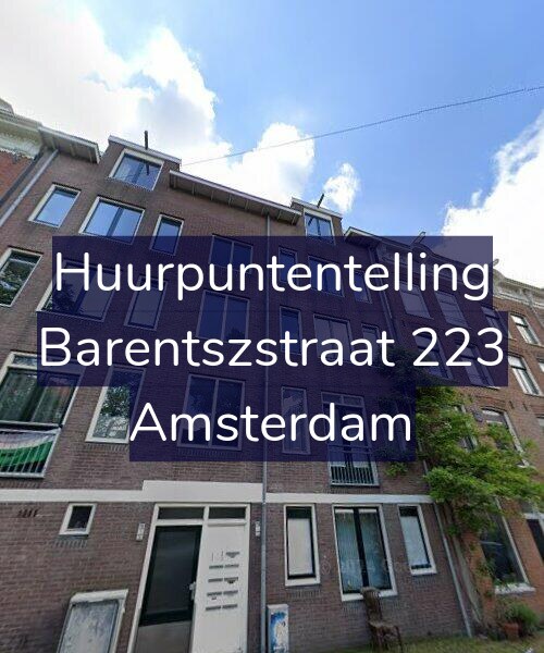 Foto gevel Huurpuntentelling voor Barentszstraat 223, Amsterdam