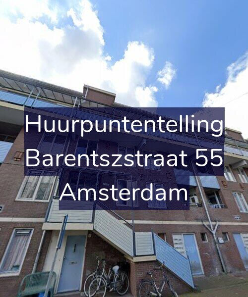 Foto gevel Huurpuntentelling voor Barentszstraat 55, Amsterdam