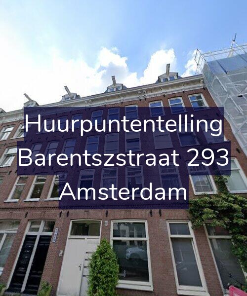 Foto gevel Huurpuntentelling voor Barentszstraat 293, Amsterdam
