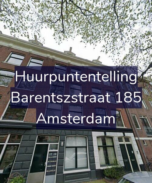 Foto gevel Huurpuntentelling voor Barentszstraat 185, Amsterdam