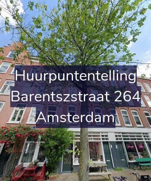 Foto gevel Huurpuntentelling voor Barentszstraat 264, Amsterdam