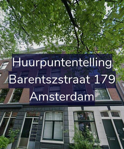 Foto gevel Huurpuntentelling voor Barentszstraat 179, Amsterdam